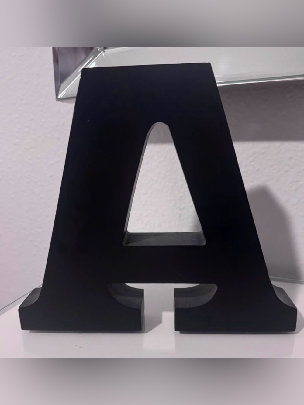 Black Decorative Letter A - Home Art Accent